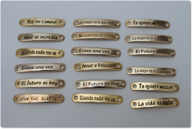 Positive phrase bracelets